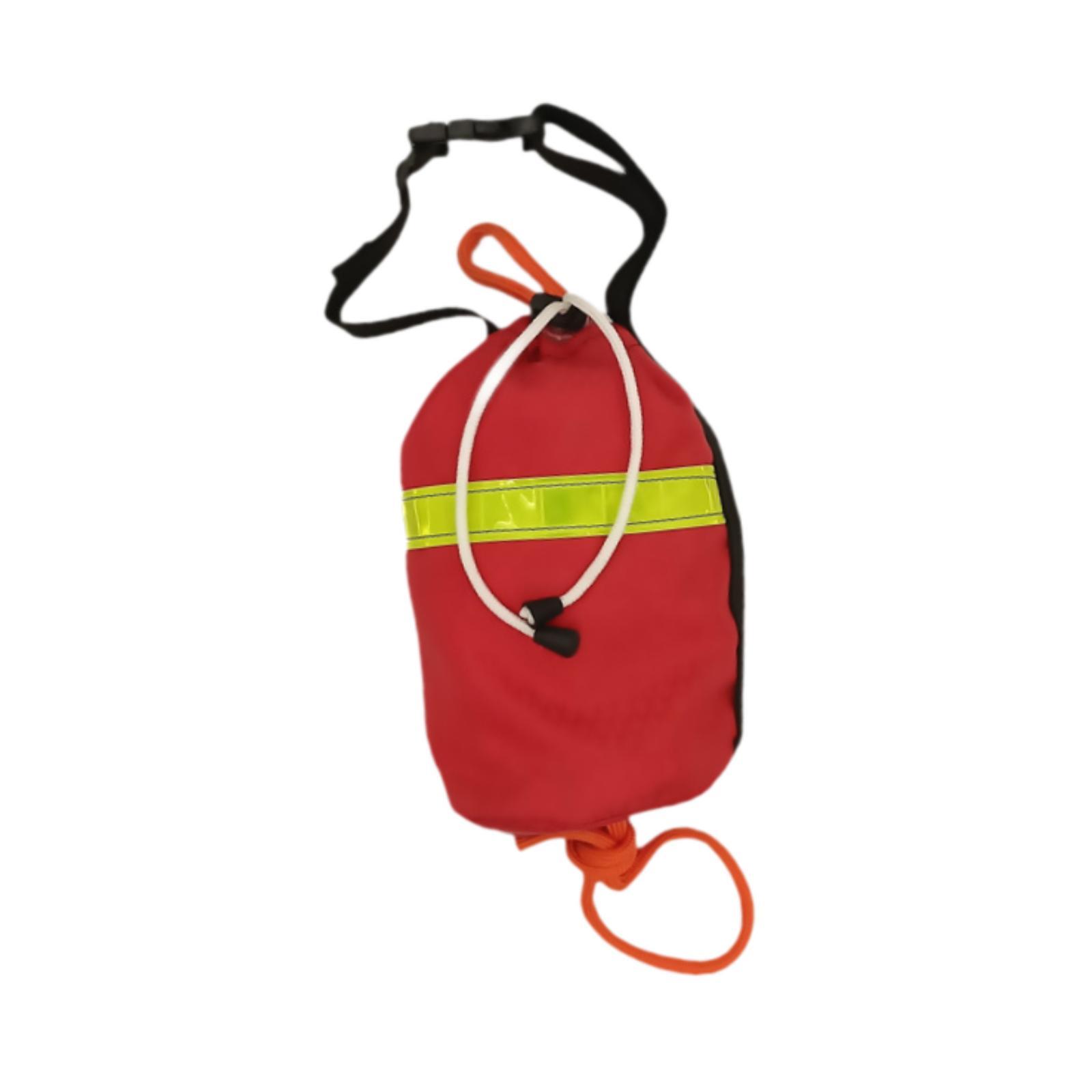 Rescue Rope Throw - เชือกสำหรับโยนในน้ำ เชือกช่วยชีวิตฉุกเฉิน ถุงโยนเชือกความแข็งแรงสูง สำหรับกิจกรรมกลางแจ้ง เช่น พายเรือคายัคและเรือแคนู